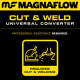 MagnaFlow Universal CARB Compliant Catalytic Converter 2in Inlet/Outlet 16in Length 6.375in Width - 339104