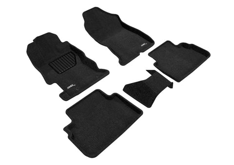 3D MAXpider 17-22 Subaru Impreza Elegant 1st 2nd Row - Floor Mat Set (Black) - L1SB02204709