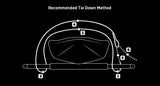 Rhino-Rack Rapid Tie Down Straps w/Buckle Protector - 5.5m/18ft - Pair - Blue - RTD55P