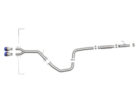 aFe Takeda Exhaust Cat-Back 19-20 Hyundai Veloster 304SS Blue Flame Dual Tips Exhaust - 49-37011-L