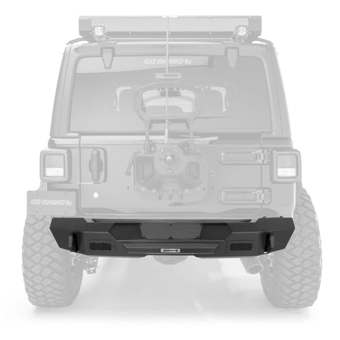 Go Rhino 07-18 Jeep Wrangler JK Trailline Rear Stubby Bumper - 27210T
