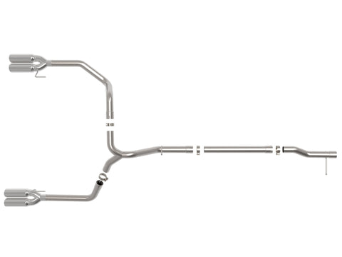 aFe GM Trucks 23-24 L6-3.0L (td) LZ0 Vulcan Series 3in 304 SS DPF-Back Exhaust System w/Polished Tip - 49-34146-P