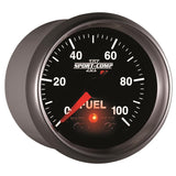 Autometer Sport-Comp II 52mm 0-100 PSI Fuel Pressure Gauge - 3671