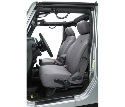 Bestop 13-18 Jeep Wrangler JK Front Seat Covers (Charcoal) - 29283-09