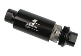 Aeromotive In-Line Filter - (AN -10 Male) 10 Micron Fabric Element Bright Dip Black Finish - 12387