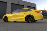 Rally Armor 22-26 Honda Civic/Civic Si/Sport Black UR Mud Flap w/Red Logo - MF90-UR-BLK/RD