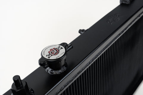 CSF 92-00 Honda Civic w/K-Swap V3 Radiator - Black Finish - 2850KB