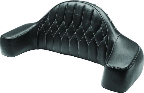 Mustang 14-21 Indian Chieftain,Chief,Dk Horse,Roadmaster,Vint Pass Backrest w/Diam Stitch - Black - 76022WT