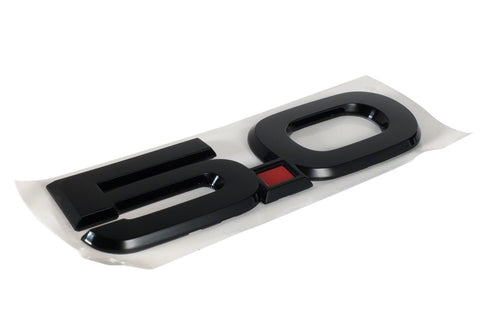 Ford Racing 15-17 Ford Mustang 5.0L Fender Emblem Black - M-1447-M50AB
