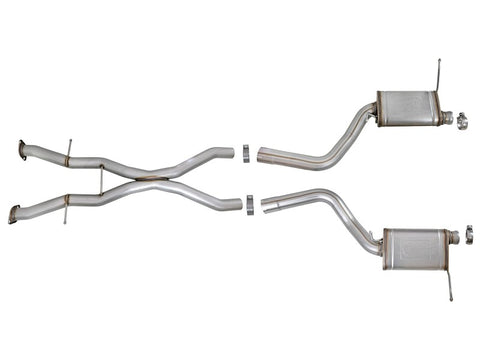 aFe MACHForce XP 12-17 Jeep Grand Cherokee WK2 SRT8 V8-6.4L 304SS Cat-Back Exhaust w/o Resonator - 49-38058