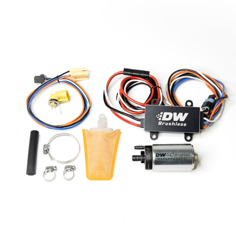 DeatschWerks 94-98 Nissan 240SX 440lph In-Tank Brushless Fuel Pump w/9-0913 Instl kit/C102 Contrllr - 9-441-C102-0913