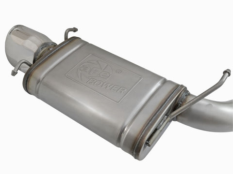 aFe Mach Force-Xp 3in CB Stainless Steel Dual Exhaust System w/Polished Tips 09-15 Cadillac CTS-V - 49-34063-P