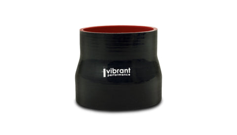 Vibrant Silicone Reducer Coupler 2.75in ID x 2.375in ID x 3.00in Long - Black - 19729