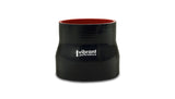 Vibrant Silicone Reducer Coupler 1.00in ID x 1.75in ID x 3.00in Long - Black - 19705