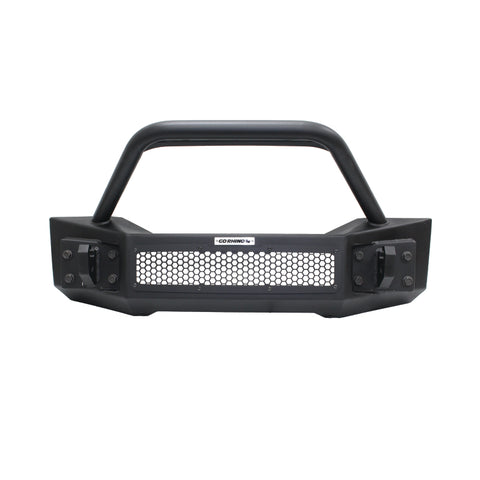 Go Rhino 07-20 Jeep Wrangler JL/JLU/JK/JKU/Gladiator JT Rockline Front Stubby Bumper w/ Overrider - 331101T