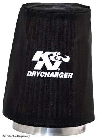 K&N Drycharger Air Filter Wrap Black 5.375in Diameter / 6.5in Height - RC-5149DK