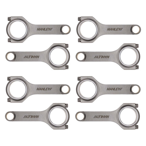 Manley Chevy Small Block 5.700in H Beam Connecting Rod Set - 14050-8
