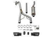 aFe Rebel Series CB 2.5in Dual Center Exit SS Exhaust w/ Black Tips 07-15 Jeep Wrangler 3.6L/3.8L V6 - 49-48056-B