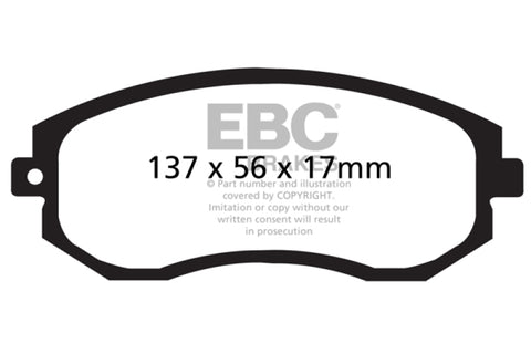 EBC 12+ Scion FR-S 2 Ultimax2 Front Brake Pads - UD1539