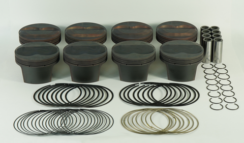 Mahle Piston Set Chevy 400ci 4.125in Bore 3.750in Stroke 6.0in Rod 12.2:1 CR Piston Set of 8 - 930212525