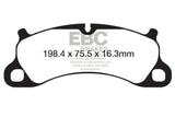 EBC 12-15 Porsche 911 (991) (Cast Iron Rotor only) 3.8 Carrera S Yellowstuff Front Brake Pads - DP42144R