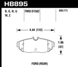 Hawk 12-14  Ford Mustang w/ Performance Package DTC-60 Race Front Brake Pads - HB895G.656