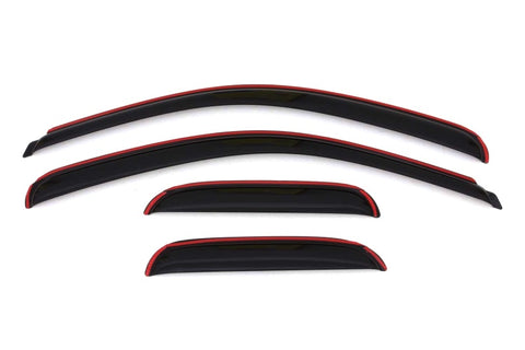 AVS 07-13 Chevy Silverado 1500 Ext. Cab Ventvisor Front & Rear Window Deflectors 4pc - Smoke - 194040