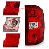 ANZO 2007-2013 Chevy Silverado Taillight Red/Clear Lens (OE Replacement) - 311303