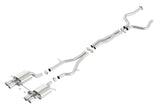 Borla 2016 Cadillac ATS-V 3.6L Twin Turbo Catback Exhaust 4in Tips Dual Split Rear Exit - 140692