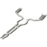MagnaFlow Cat Back, SS, 3in, Street, Dual Split Polished 4.5in Tips 2015 Ford Mustang GT V8 5.0L - 19100