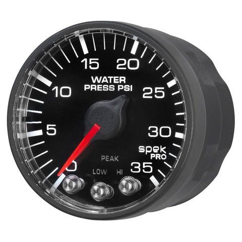 Autometer Spek-Pro 52.4mm 0-35 PSI Digital Stepper Motor Water Pressure Gauge - P343328