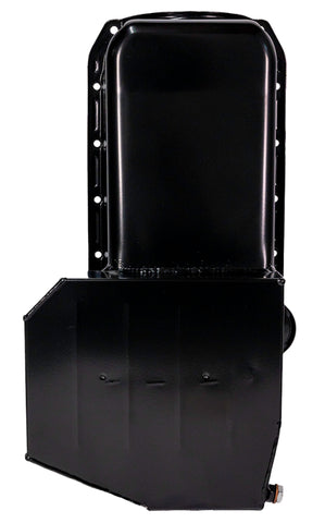 Moroso 80-85 Chevrolet SBC(w/Passenger Side Dipstick) Wet Sump 7qt 7.5in Steel Oil Pan - Black - 21317