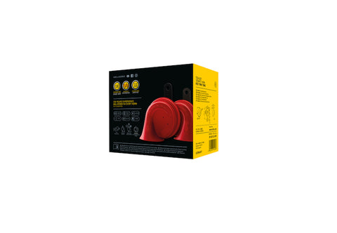 Hella Twin Trumpet Horn Kit 12V 400/500Hz (007424804 = 007424801) - 007424801