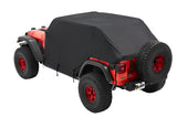 Bestop 07-18 Jeep Wrangler JK / 18-26 JL 4-Door All Weather Trail Cover (Black Trektop) - 81043-01