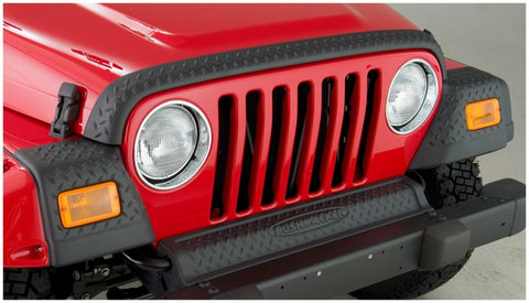 Bushwacker 97-06 Jeep Wrangler Trail Armor Hood Stone Guard and 2 Front Corners - Black - 14005