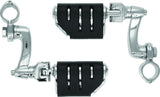 Kuryakyn Longhorn Trident Dually Offset Highway Pegs 1-1/4 in Clamp Chrome - 7555