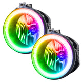 Oracle Dodge Charger 05-14 LED Waterproof Fog Halo Kit - ColorSHIFT - 1254-333
