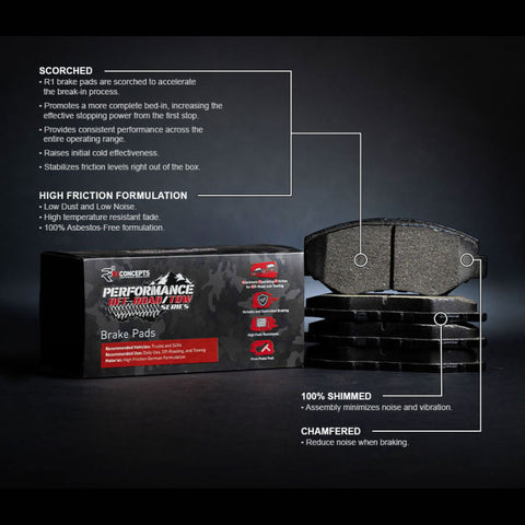 R1 18-25 Jeep Wrangler Rear Off-Road/Tow Brake Pads - 2400-2186-00