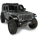 Rugged Ridge 18-20 Jeep Wrangler JL/JT Arcus Front Bumper Set w/ Overrider - 11549.05