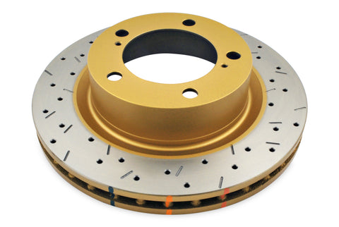 DBA 07+ Toyota Landcruiser 200 Series Front Drilled and Slotted 4000 Series Rotor - 42722XS
