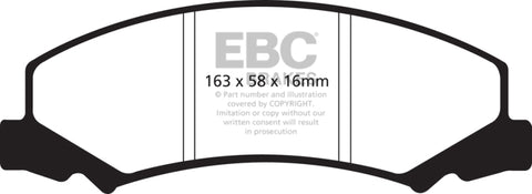 EBC 08-09 Buick Allure (Canada) 5.3 Redstuff Front Brake Pads - DP31762C
