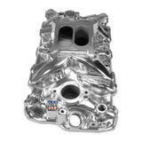 Edelbrock Chevy SB Performer EPS Manifold w/ Oil Fill Tube - Polished Finish - 27031