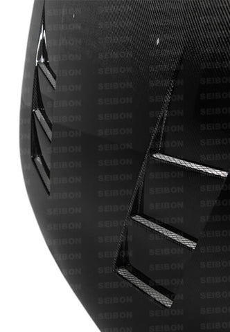 Seibon 92-95 Honda Civic 2DR/3DR TS-Style Carbon Fiber Hood - HD9295HDCV2D-TS