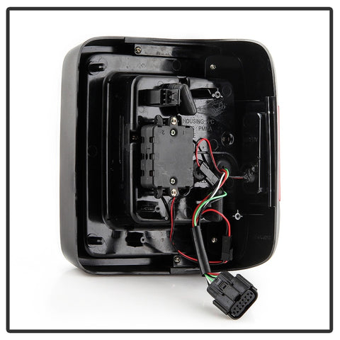 Spyder 19-20 Jeep Wrangler - Full LED Tail Lights - Seq Turn Signal - Black ALT-YD-JW19-SEQ-BK - 5086174