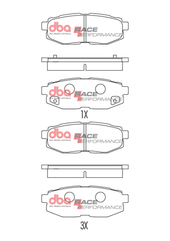 DBA 2012+ Subaru BRZ / 2012+ Toyota 86/GR 86 Rear RP Performance Brake Pads - DB1789RP