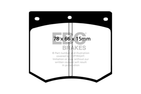 EBC 75-86 Ac 3000 3.0 Yellowstuff Front Brake Pads - DP4291R