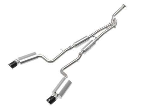 aFe POWER Takeda 16-17 Lexus IS200t L4-2.0L (t) 2.5in-3in 304 SS CB Exhaust w/ Black Tips - 49-36059-B