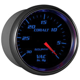 Autometer Cobalt 2-5/8in. / 0-30 IN HG / Mechanical Vacuum Gauge - 7984