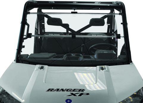 QuadBoss 15-19 Polaris Ranger 1000 Diesel Windbreak Folding Windshield - 375780