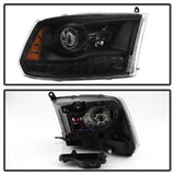 xTune Dodge Ram 13-17 ( w/ Factory Projector LED) Projector Headlight - Black HD-JH-DR13-P-BK - 9040238